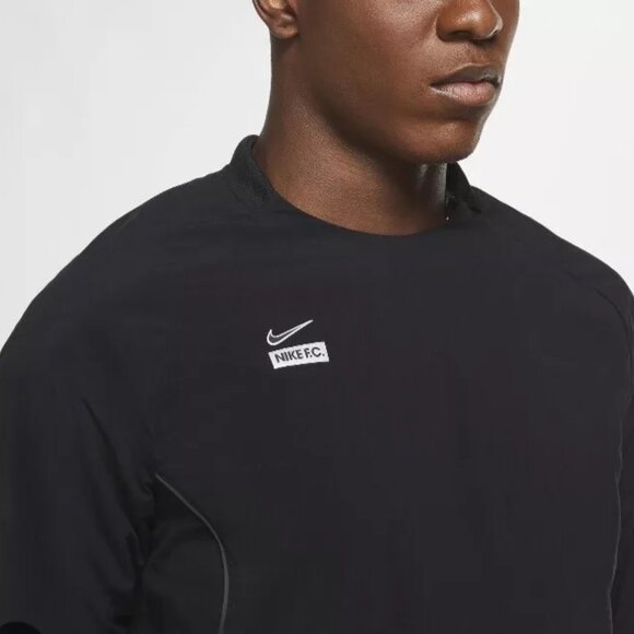 Nike F.C. Woven Midlayer Black Wind Soccer Sweatshirt CT2516-010 Men's S $80 NEW - Picture 9 of 11